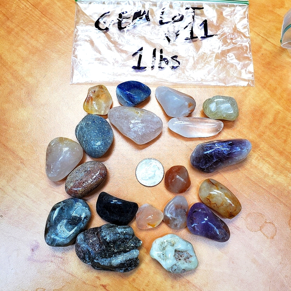 1 lb Gem Stone Lot #11 - 16oz of tumbled stones